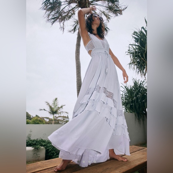 Free People Dresses & Skirts - Santa Maria Maxi Dress by Free People in Moon Rock Size Small